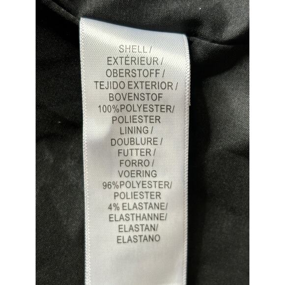 Aidan Printed Burnout Cocktail Dress In Black Multi Size 2 Floral Ruffle Hi Low - Picture 8 of 11